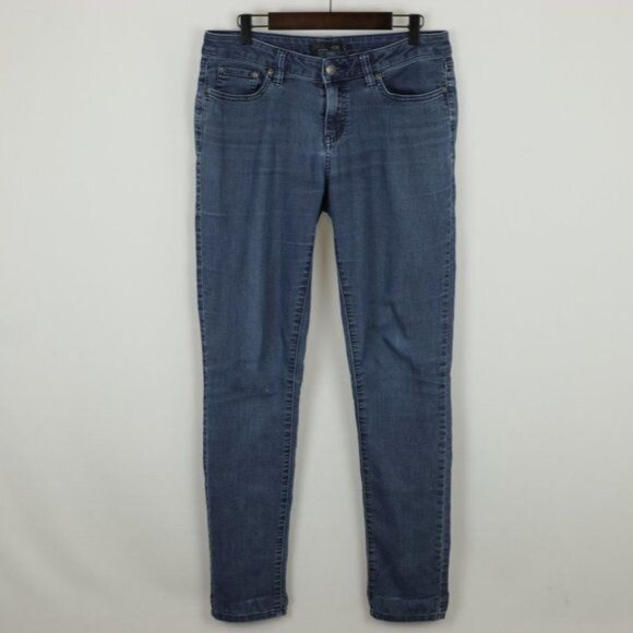 Prana Kayla Women's Size 6 Blue Mid Rise Stretch Skinny Jeans - Picture 1 of 9